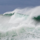 A large wave crashing at Bronte Beach in Sydney, Australia.